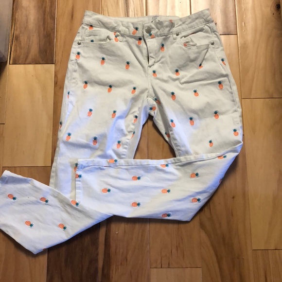 Crown & Ivy womens pineapple print jeans - Picture 2 of 6